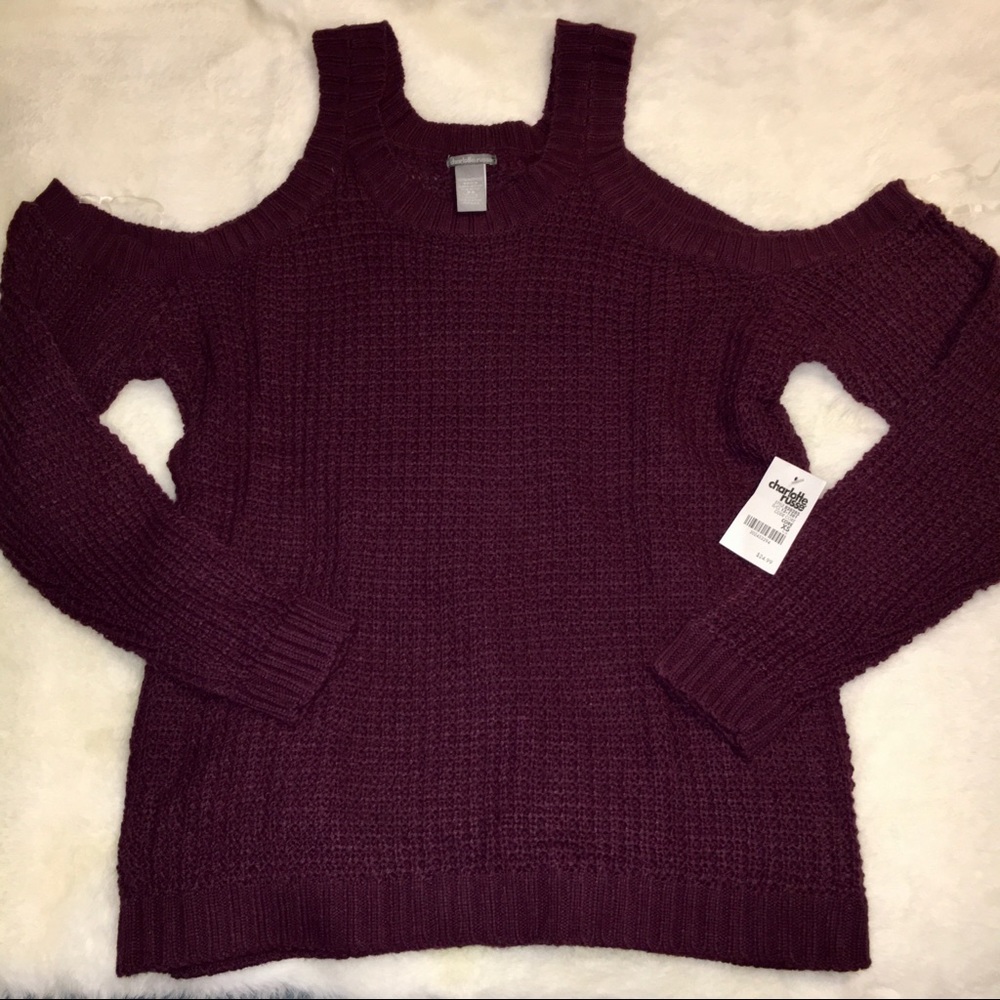 Cold Shoulder Sweater, NWT